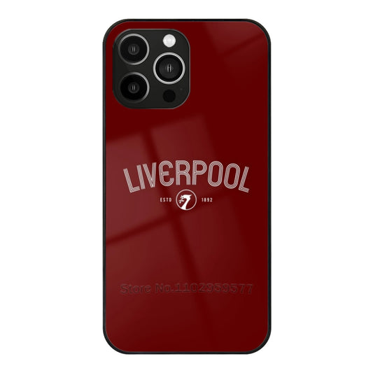 Liverpool Typography Glass Case For Iphone