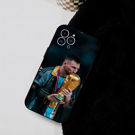 Messi World Cup Qatar Edition Phone Case Silicone Soft For IPhone