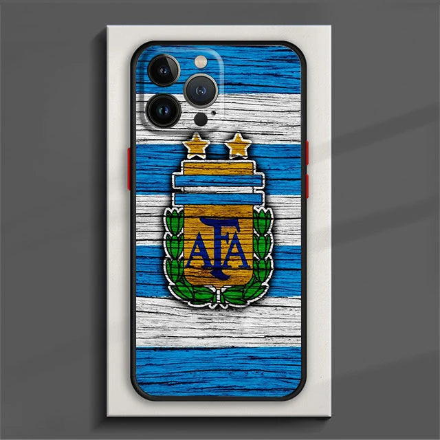 Argentina Football Logo Art Phone Case Frosted Translucent Cover