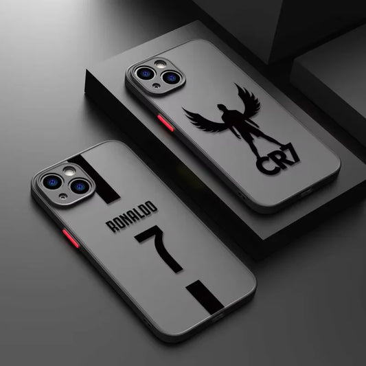 Cristiano Ronaldo Number 7 Jersey Angel Wings iPhone Case Y2K Cover