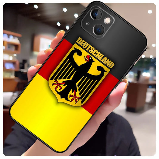 Germany Flag Emblem Football Case EC20 For iPhone Back Cover