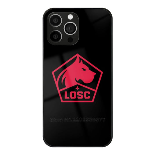 Lille Football Club Tempered Glass Case For iPhone