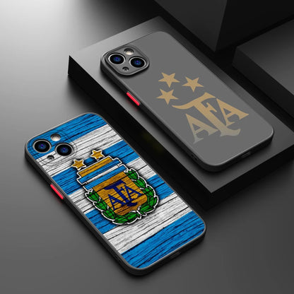 Argentina Football Logo Art Phone Case Frosted Translucent Cover