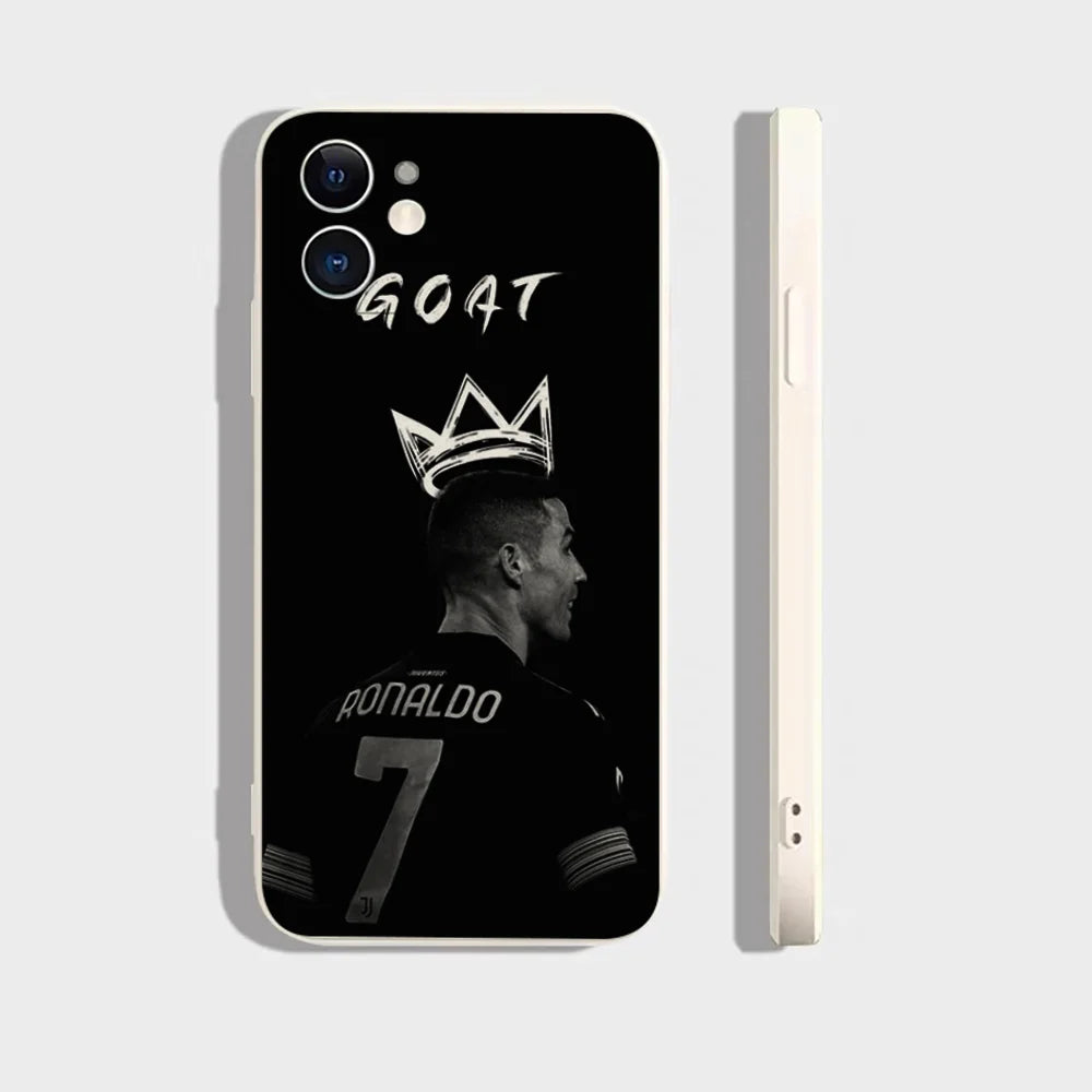 CR7 Ronaldo GOAT ES Phone Case Silicone Soft For IPhone