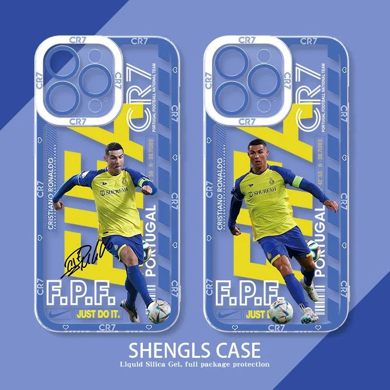 Ronaldo Al-Nassr FC Phone Case For iPhone Transparent Cover