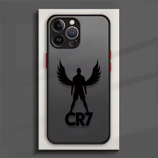 Cristiano Ronaldo Number 7 Jersey Angel Wings iPhone Case Y2K Cover