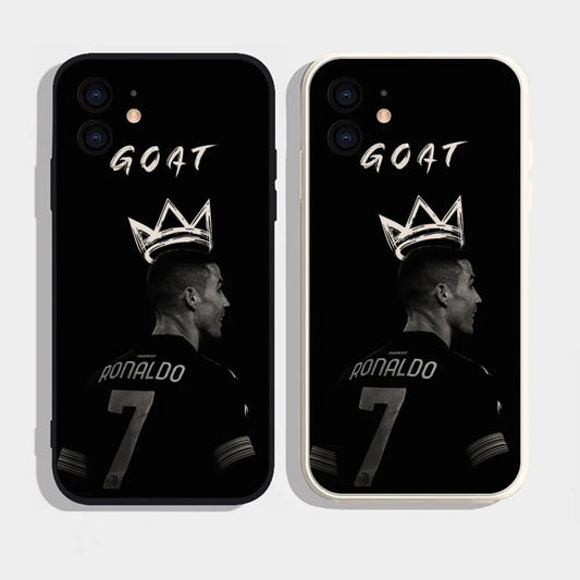 CR7 Ronaldo GOAT ES Phone Case Silicone Soft For IPhone