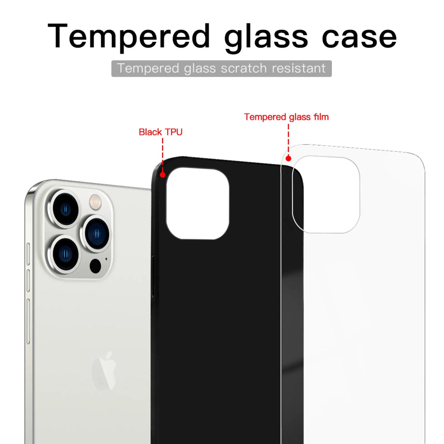 Arsenal Classic Logo Tempered Glass Case For iPhone