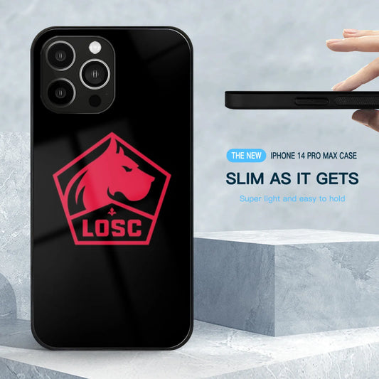 Lille Football Club Tempered Glass Case For iPhone