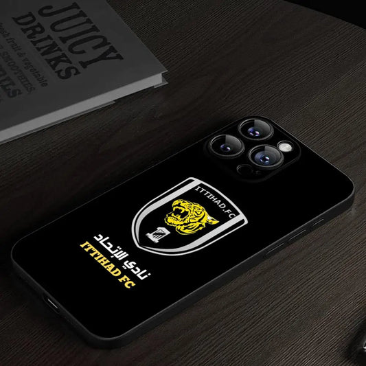 Al Ittihad Club Phone Case Black Luxury Back Cover