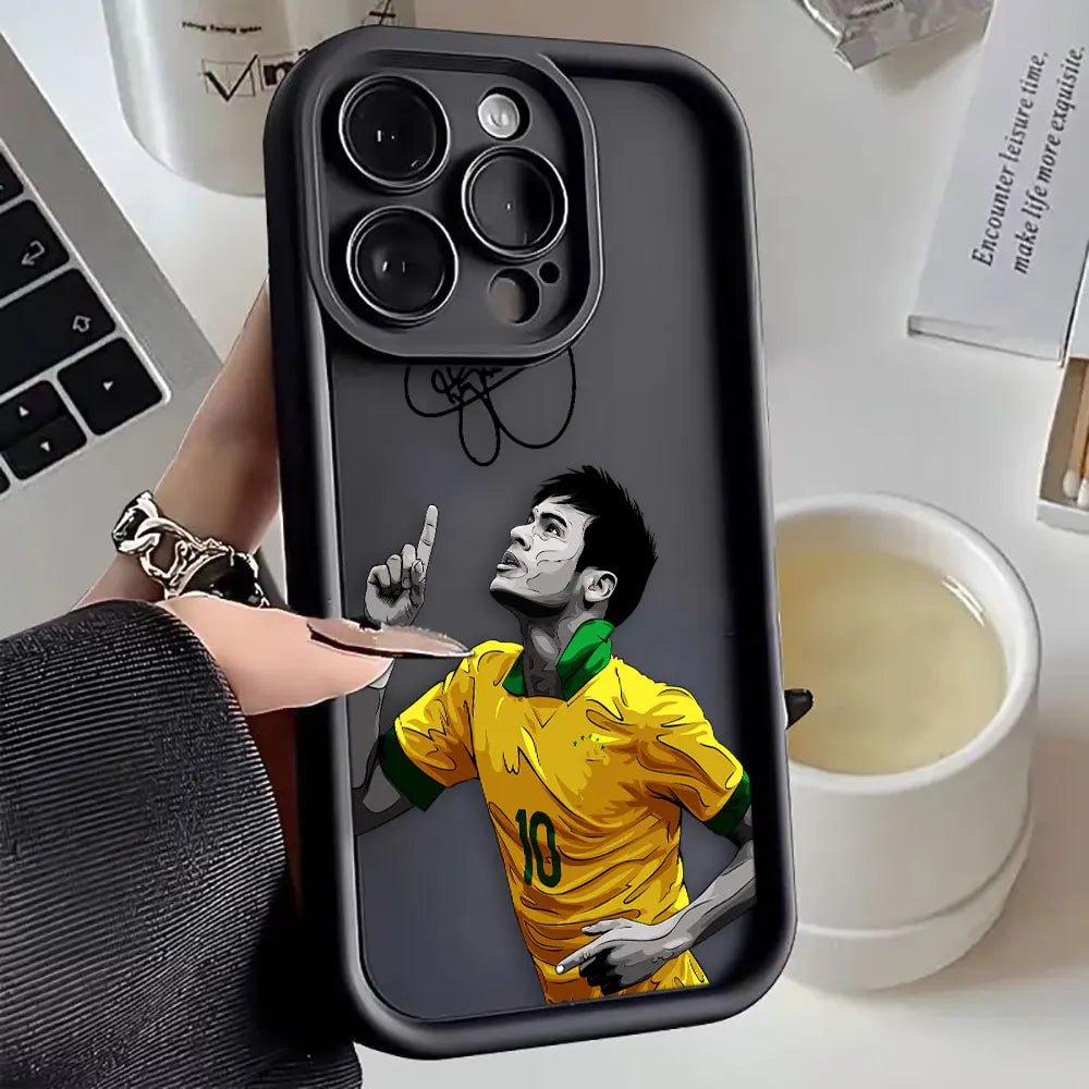 Neymar 10 Brazil Luxtury Phone Case For iPhone Soft Case Funda Capa Shell