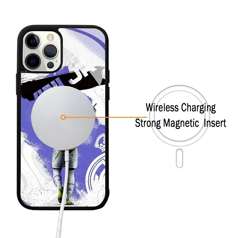 Vinicius Jr Phone Case For IPhone Magsafe Wireless Charging Cover